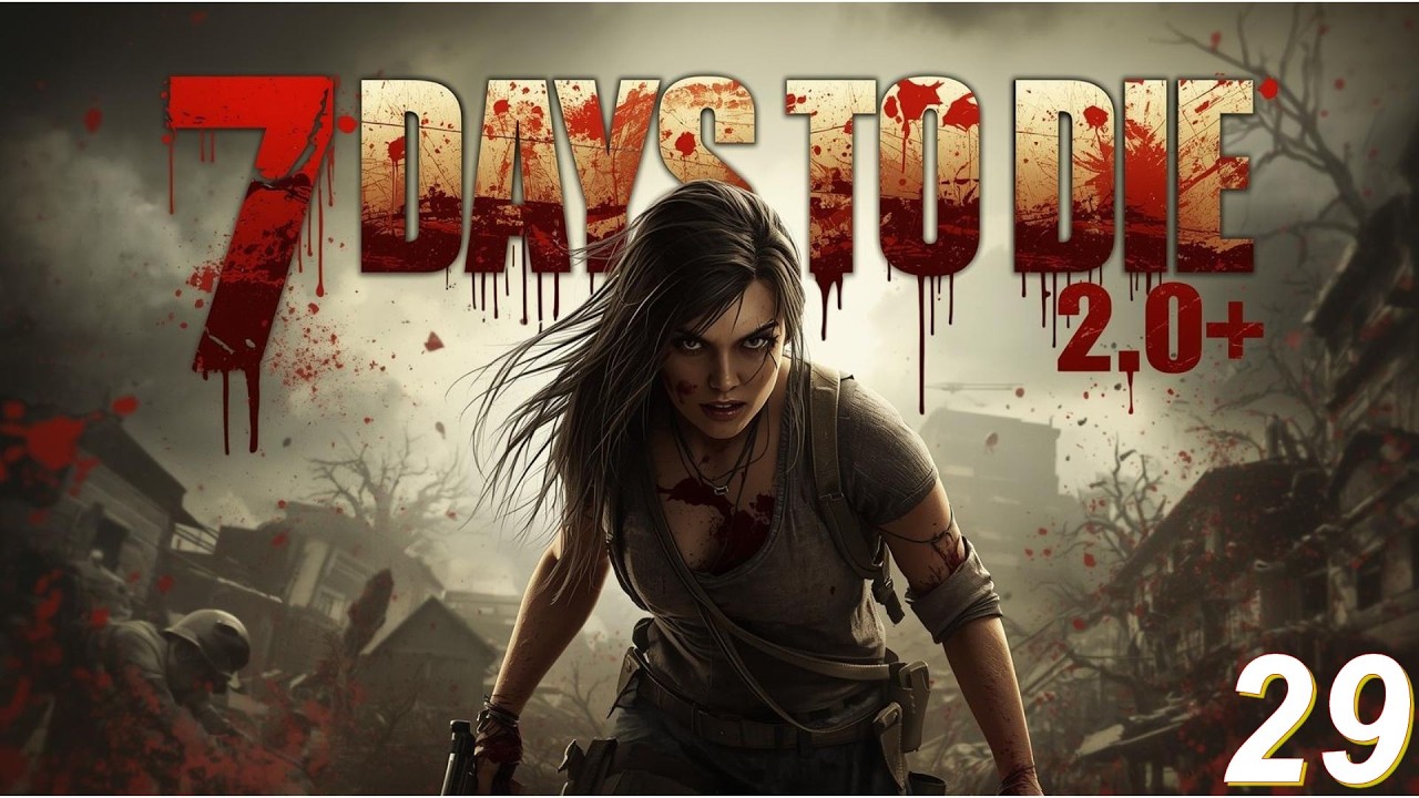 7 DAYS TO DIE (2.0+) #29 - FAZENDO ARMAS, PREPARANDO O TERRENO PARA A BASE E EM BUSCA DE COGUMELOS!