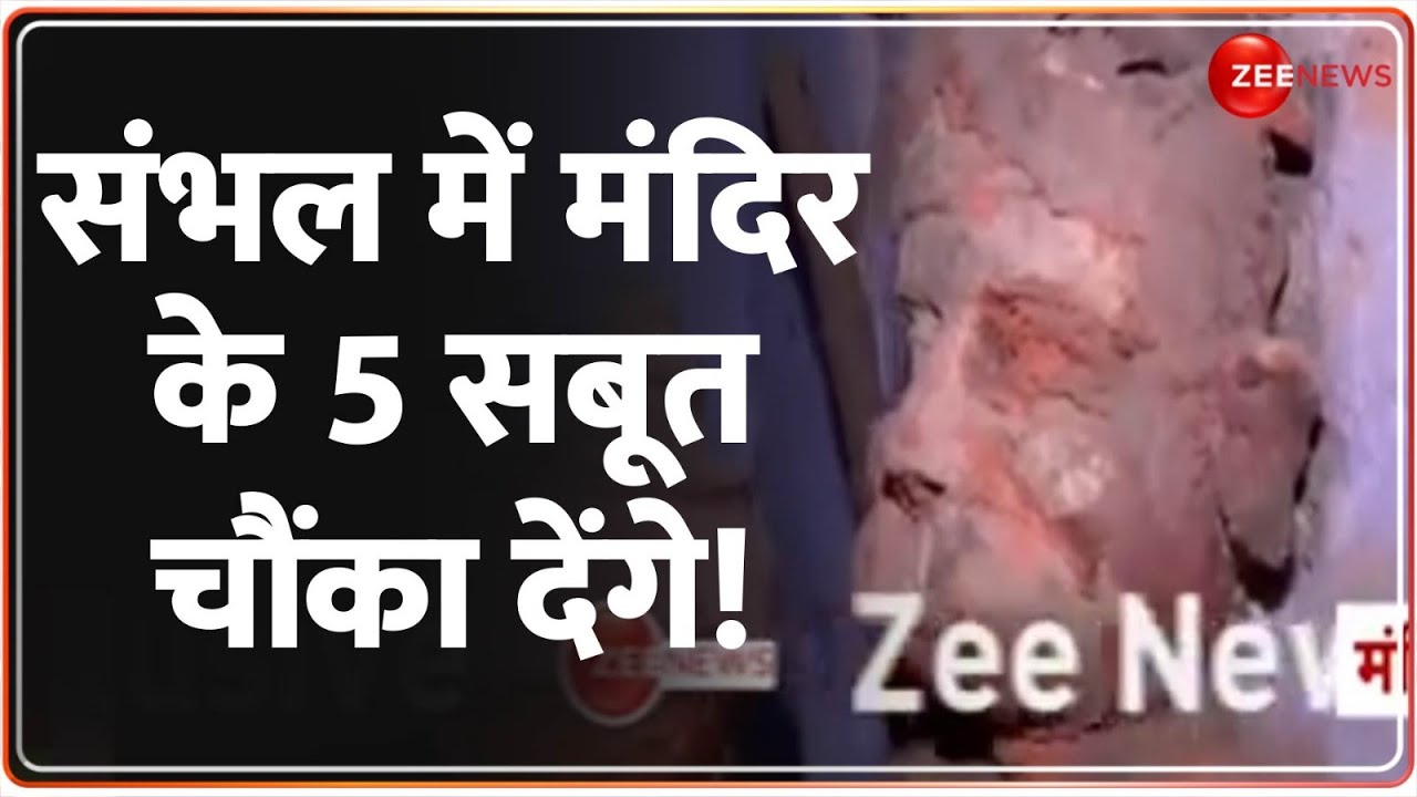 संभल में मंदिर के 5 सबूत चौंका देंगे! | Sambhal Mandir Update | Shivling Found | Jama Masjid News