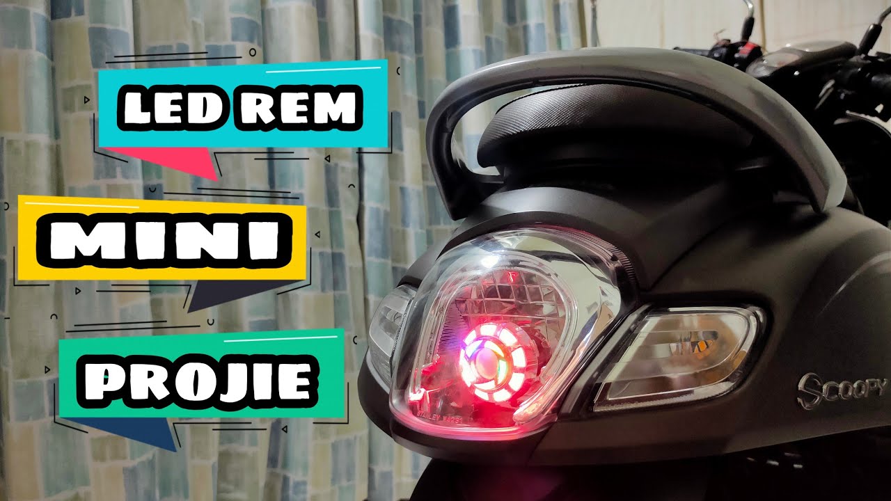 Cara pasang lampu rem projie scoopy