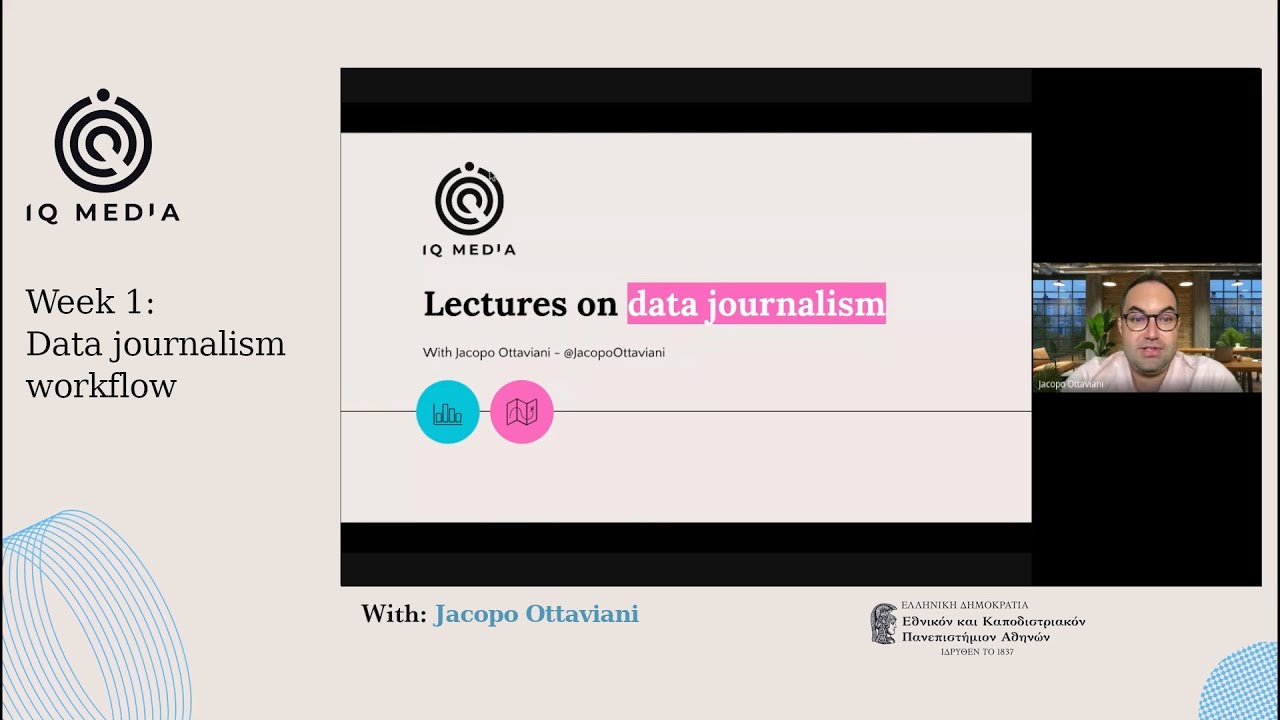 Lesson 1: Data Journalism workflow with Jacopo Ottaviani