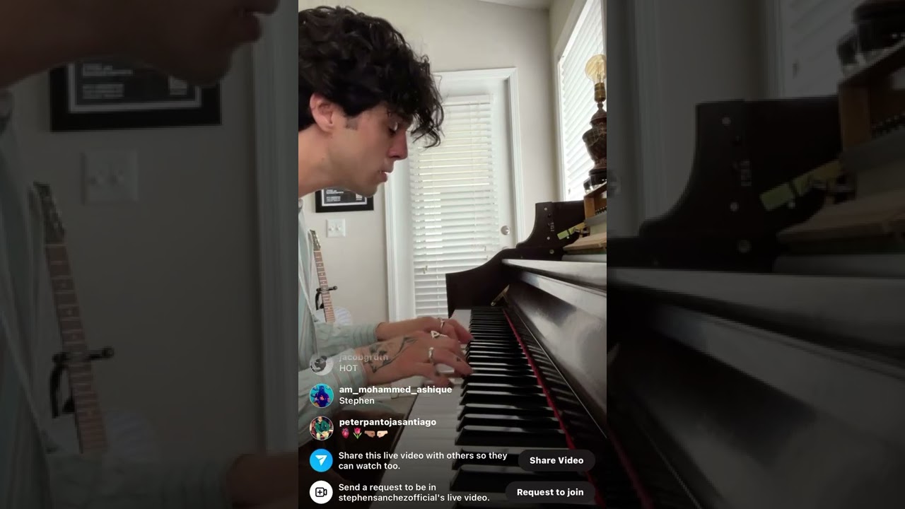 Because of You - Stephen Sanchez instagram live