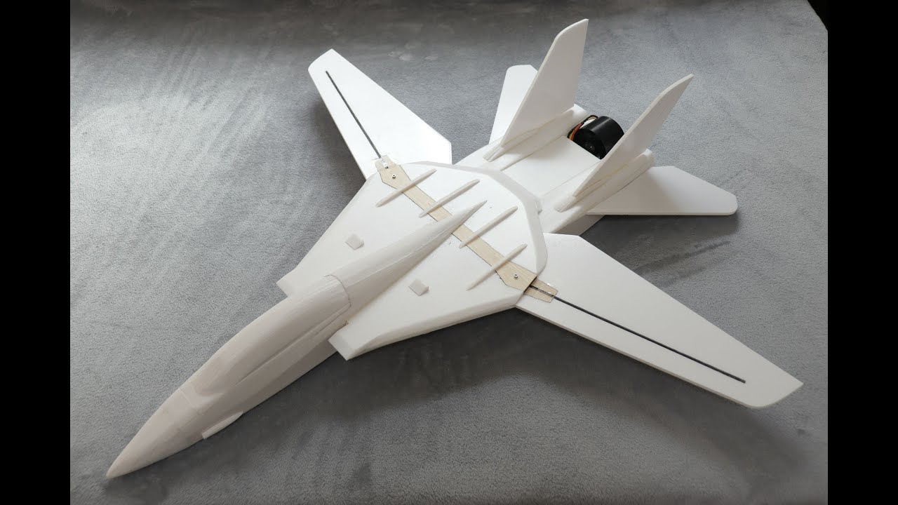 DIY  F-14 Tomcat rc plane 【制作 F-14 雄猫战斗机】丨魔界布丁