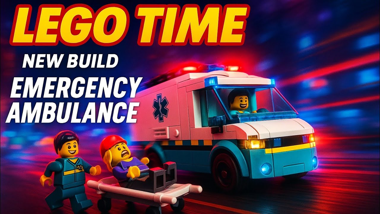 🚑LEGO City Emergency Ambulance 60451- Epic Rescue Speed Build!🏙️ 🔥#SpeedBuild#LEGO