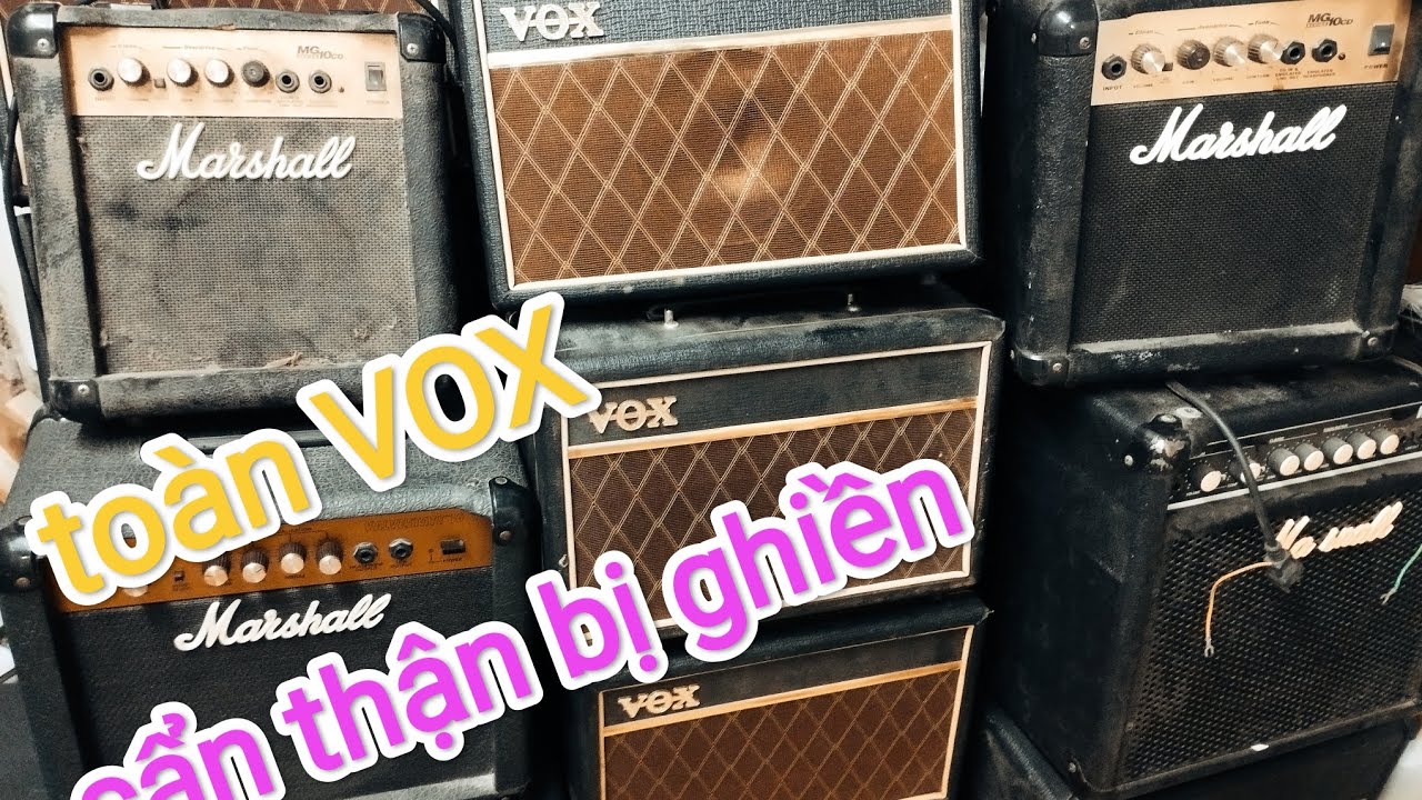 amply vox marshall nội địa cho guitar thùng, trống cajon + đàn guitar điện bass đầy đủ chức năng