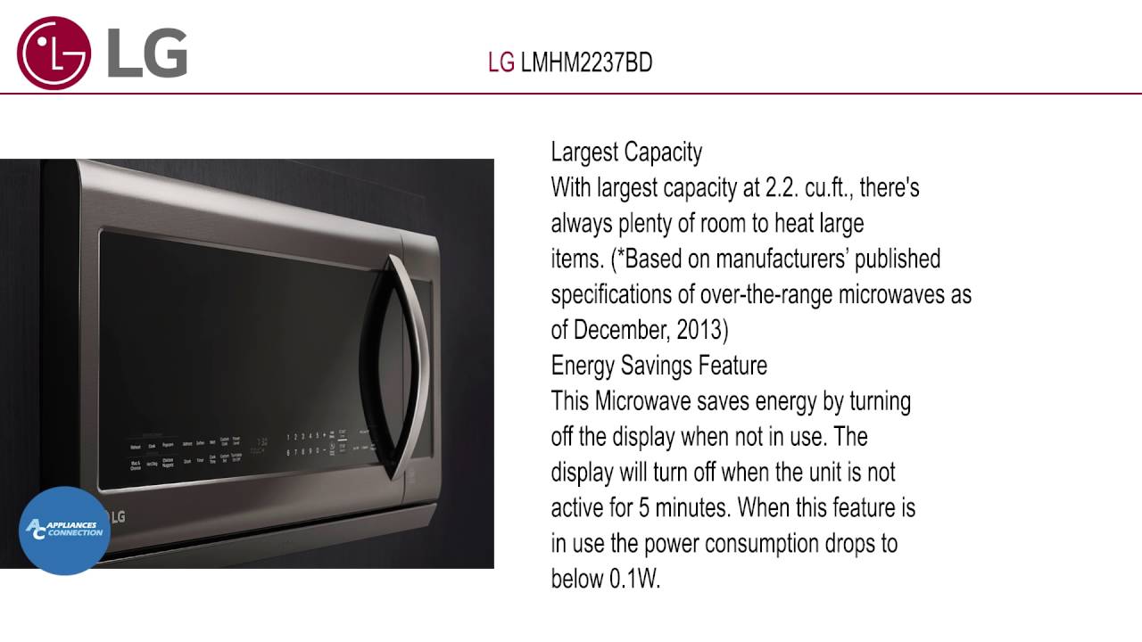 LG LMHM2237BD at www.appliancesconnection.com