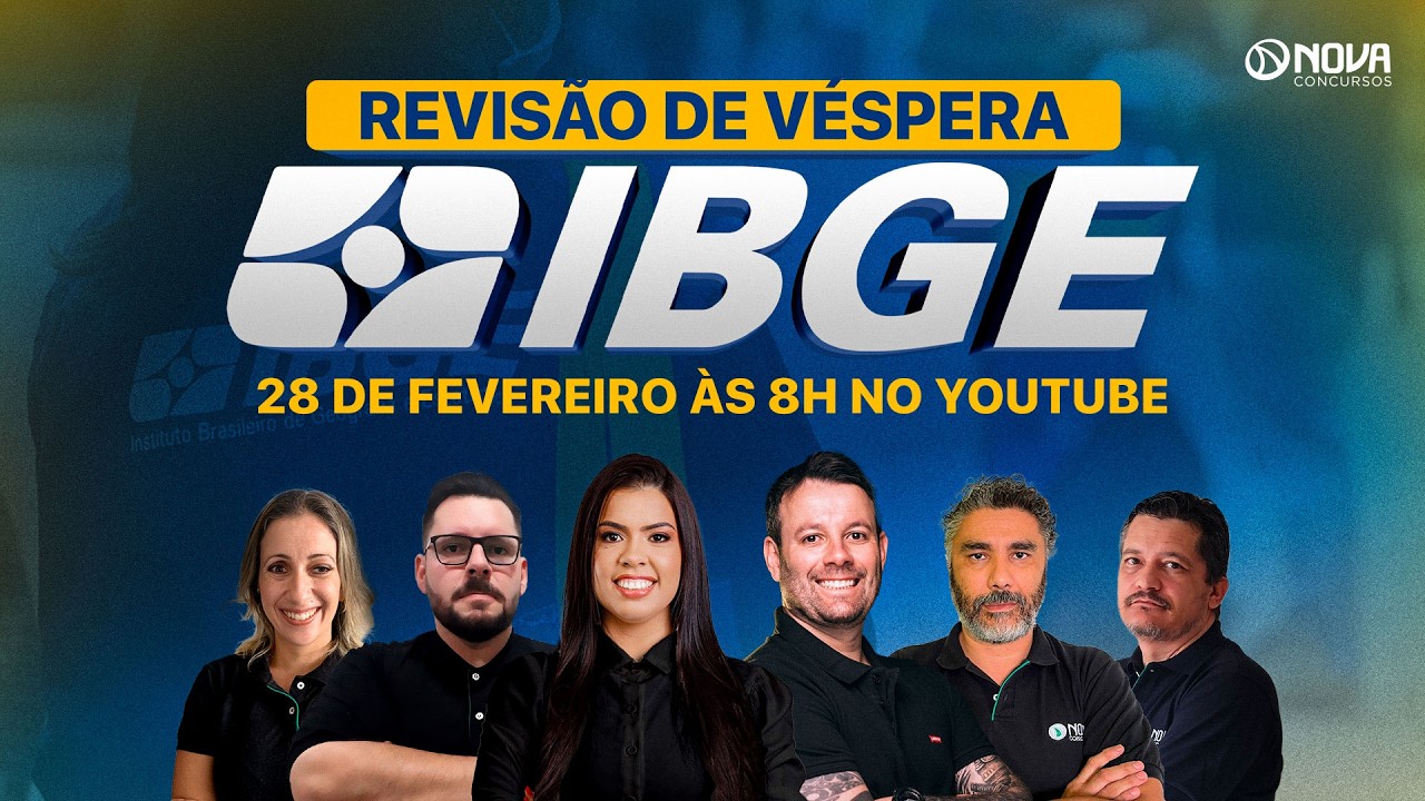 Concurso IBGE Edital 2025: Revisão de Véspera!