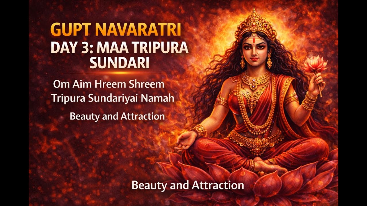माँ त्रिपुरा बीज मंत्र | Gupt Navratri 2026 Day 3 | Divine Shakti