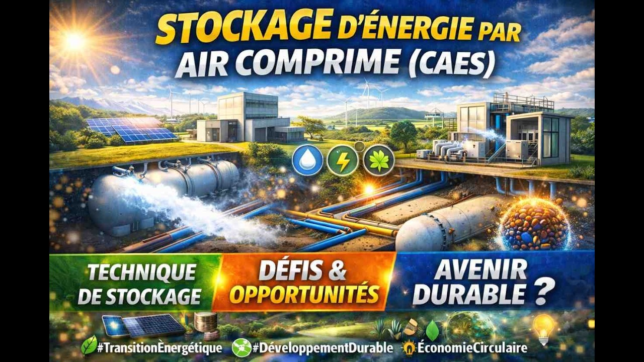 Le stockage d'énergie par air comprimé (CAES)