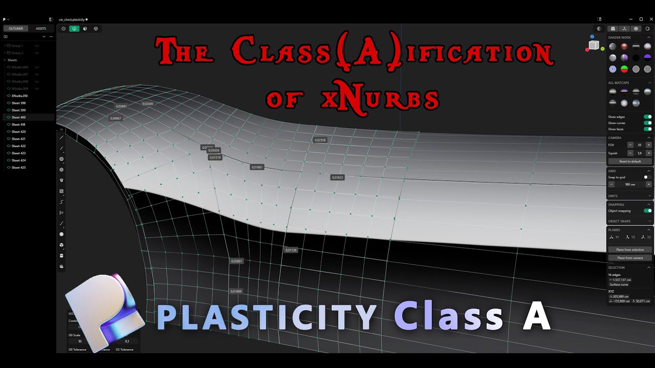 The Class(A)ification of xNurbs in Plasticity v25.2.0-beta.14 | Measure Continuity