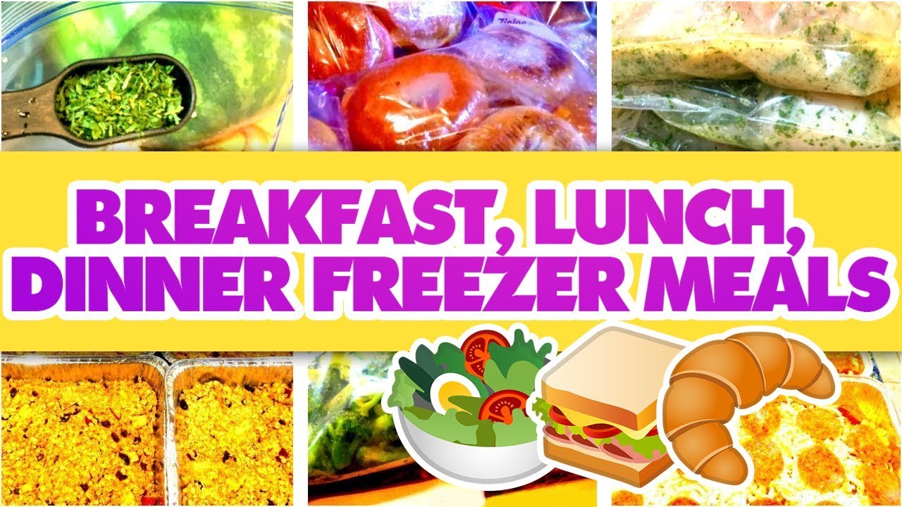 LARGE FAMILY FREEZER COOKING DAY | Breakfast, Lunch, Dinner Freezer Meals