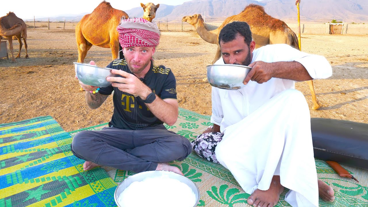 Drinking RAW CAMEL MILK!! Milking Camels in Salalah, Oman!!