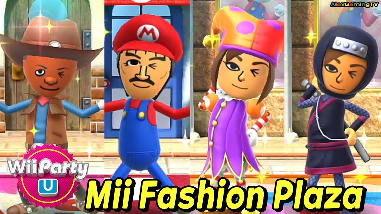 Wii Party U - Mii Fashion Plaza (Standard com)🎵 Theo Vs Millie Vs Se-Young Vs Rui-Lin | AlexGamingTV