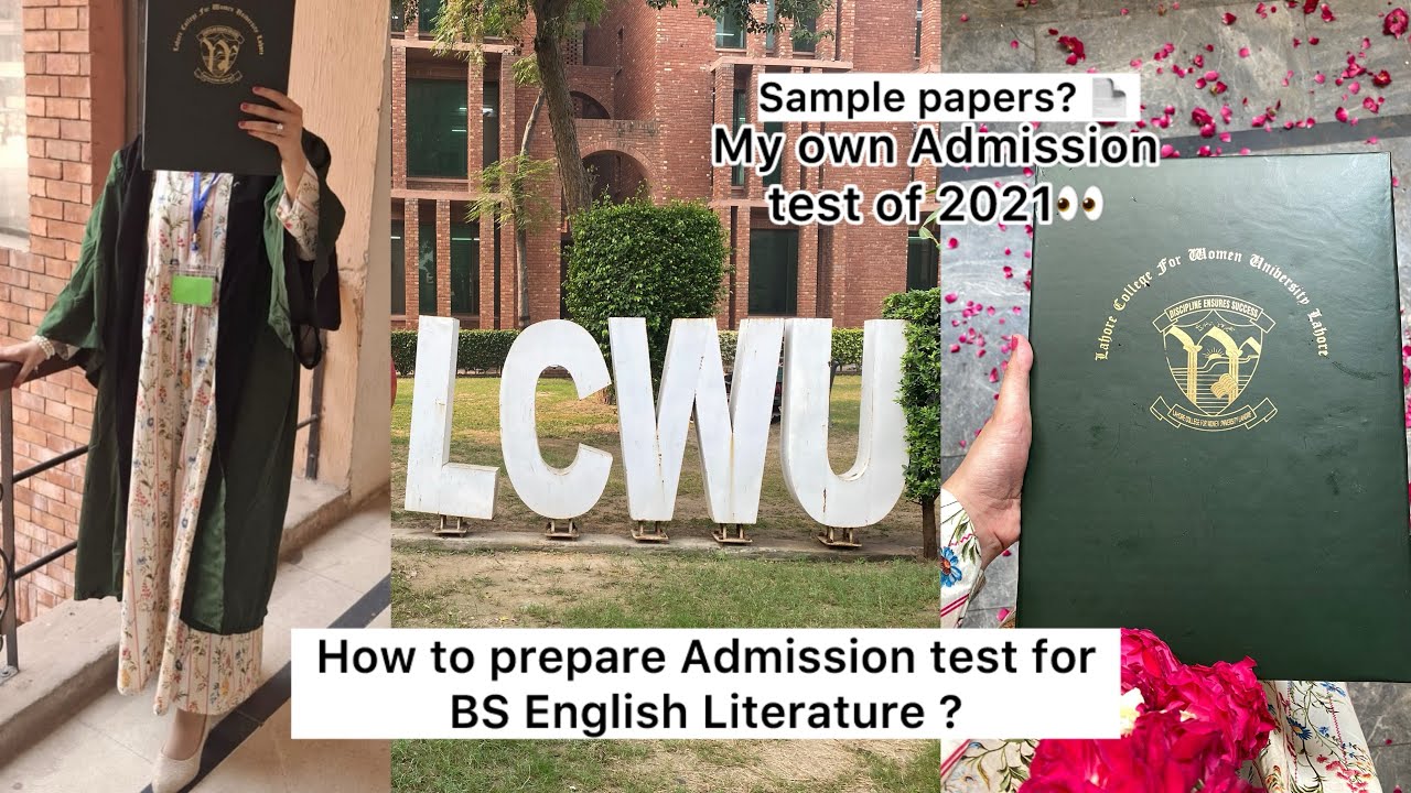 BS English Literature Admission Test Guide | My own admission tests | LCWU