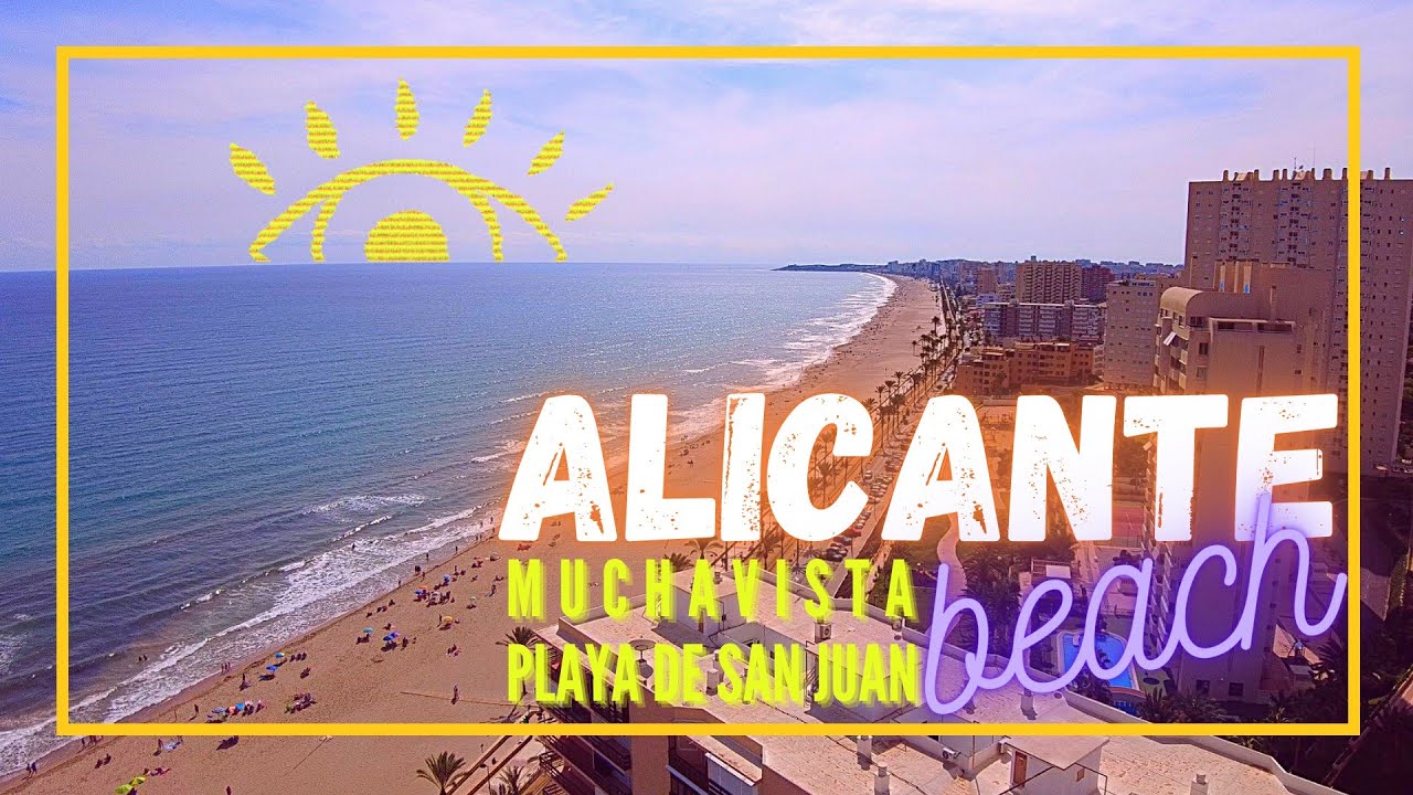OCTUBRE en ALICANTE: San Juan Playa WALK desde Playa de Muchavista (Campello)【4K】