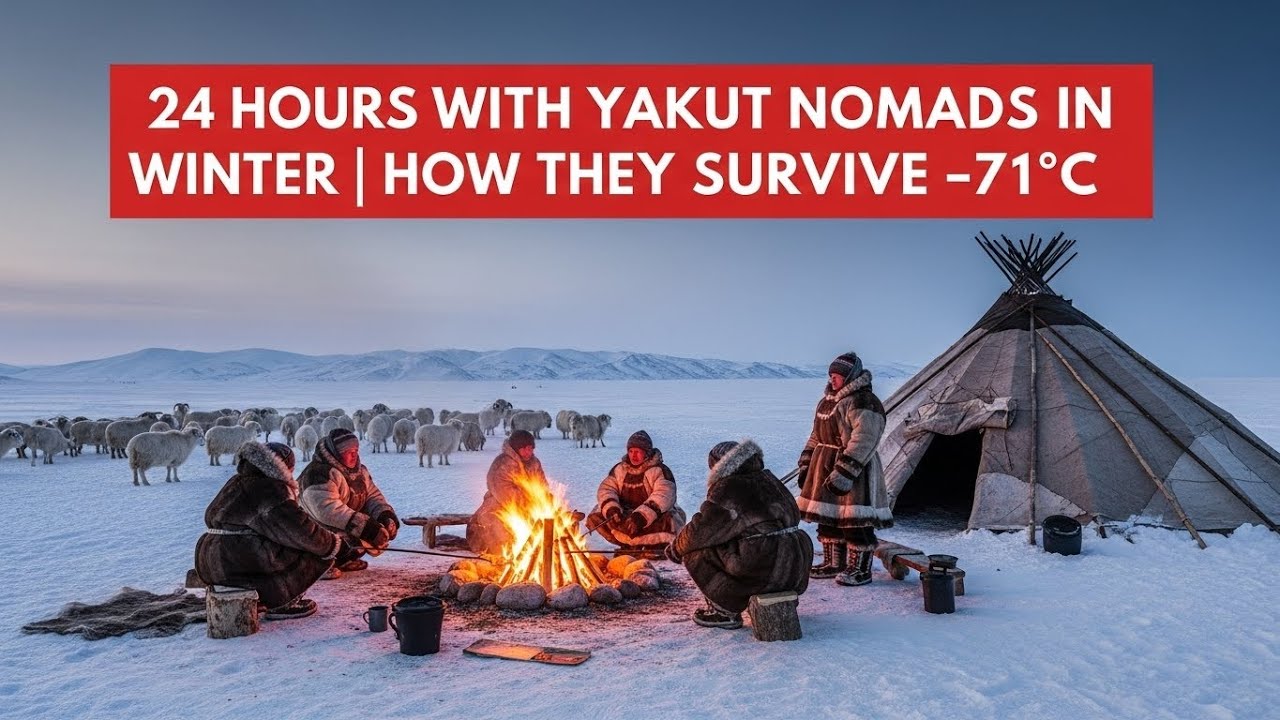 24 Hours With Yakut Nomads in Winter | How They Survive –71°C