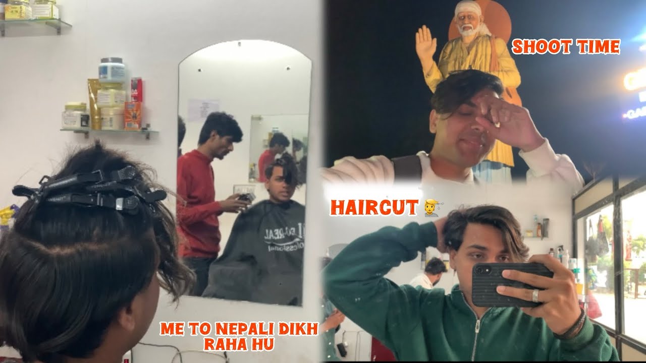 ॥नया हेयरकट, नया लुक 😮‍💨॥ Reel shoot time ॥ Karan Avchar