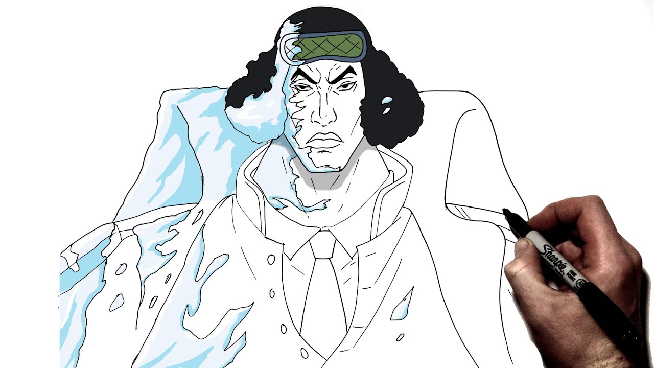 Как рисовать Аокидзи (Кудзана) | Пошаговое руководство | One Piece
