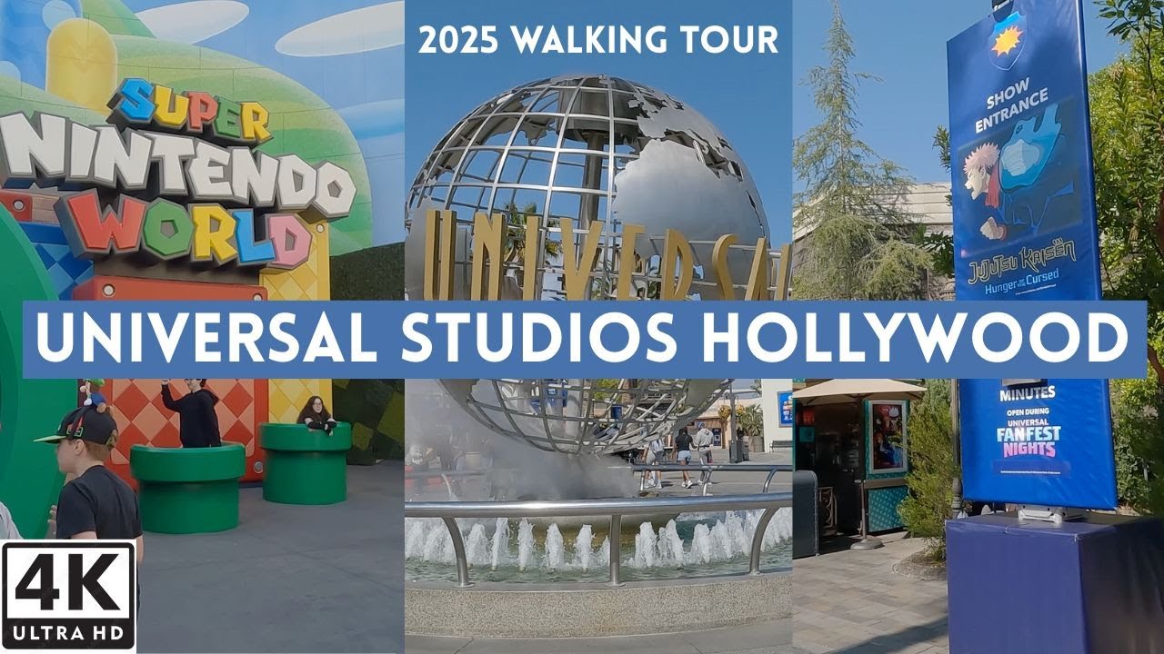 Universal Studios Hollywood | Super Nintendo World | 2025 Walking Tour in 4K