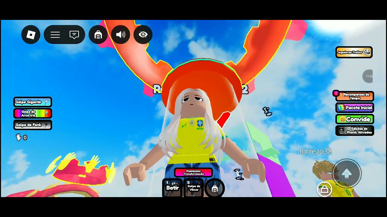 Jogar com minha prima no roblox 