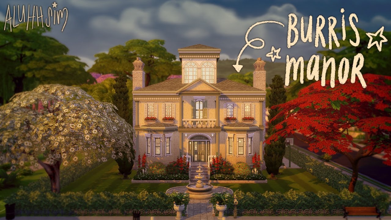 Bridgerton inspired large family manor 💎💼🕵️‍♂️ the sims 4: speedbuild