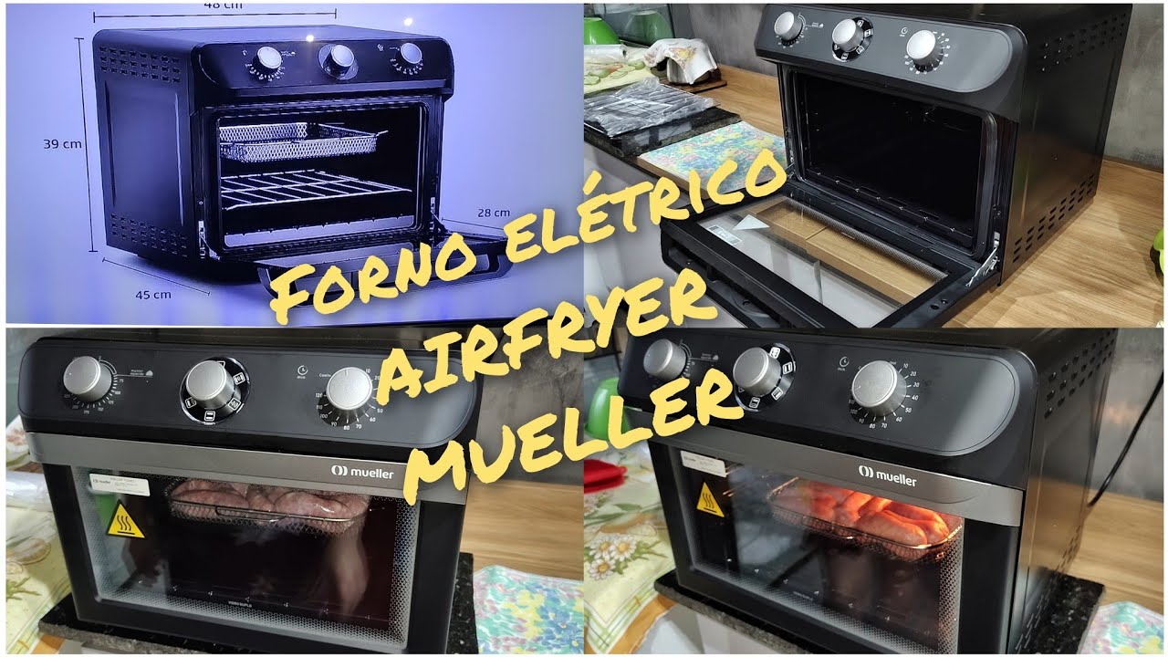FORNO AIRFRYER MUELLER!!! OLHA SÓ OS DEFEITOS DE FABRICAÇÃO!!!
