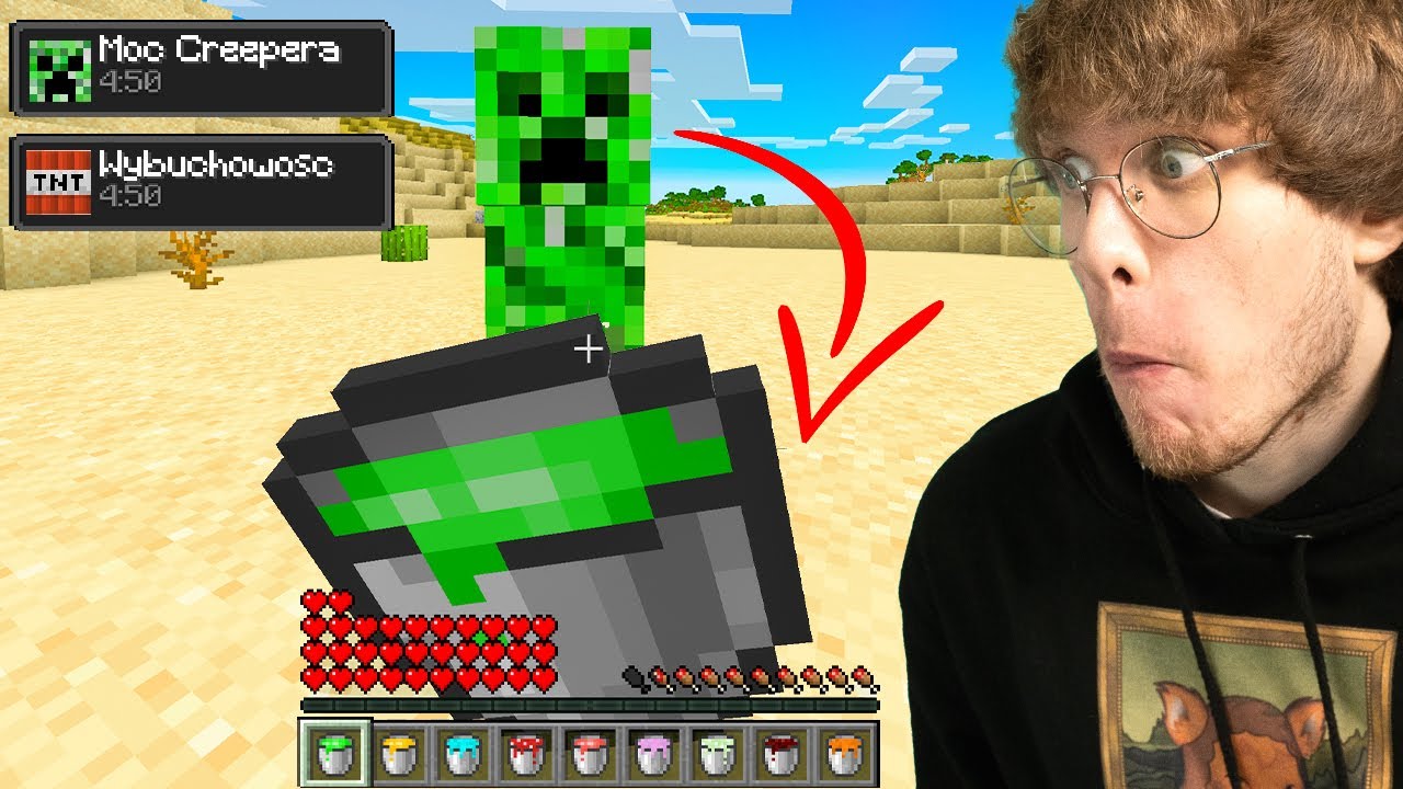 WYPIŁEM MLEKO Z KAŻDEGO MOBA W MINECRAFT