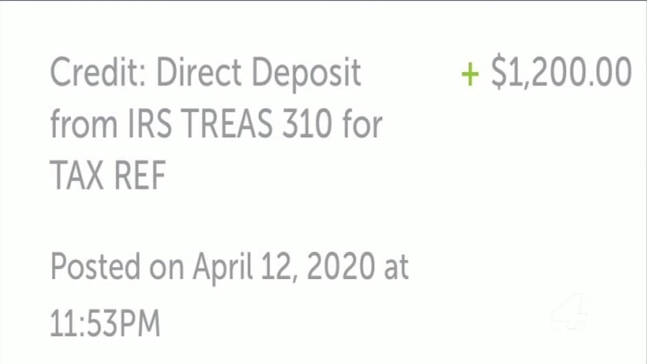 First stimulus checks deposited