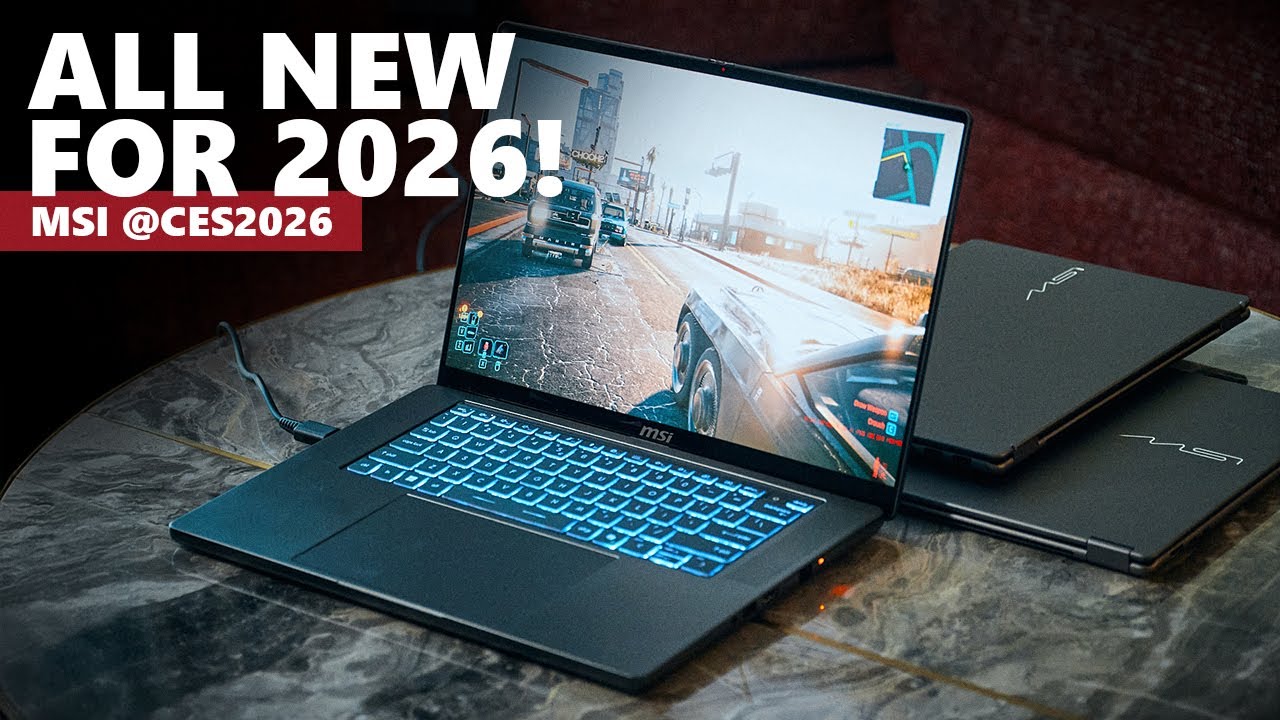 The fastest laptop 2026, the best thin & light, and new everyday notebooks! - MSI @CES2026