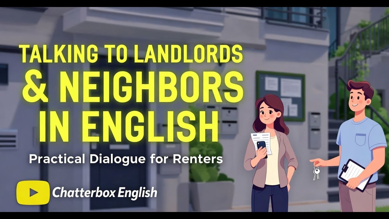 Talking to Landlords & Neighbors in English | Practical Dialogue for Renters #learnenglish