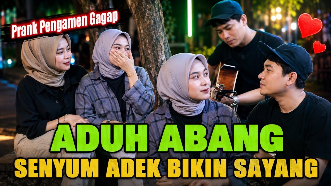 ADUH ABANG SENYUM MANIS SI ADEK BIKIN NYAMAN | PRANK PENGAMEN GAGAP ‼️