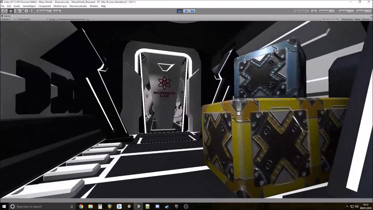 Binaural + Ambisonic Demo for Resonance Audio in Unity