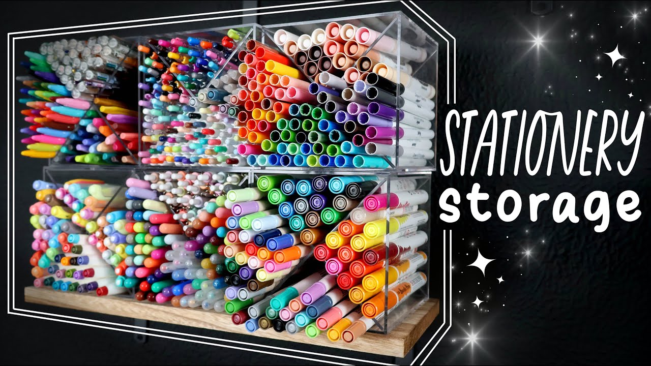 Stationery Storage and Organization | Home Office Tour