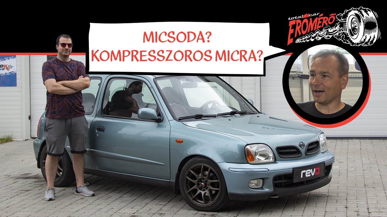 Kompresszorral tuningolták a kicsi Micrát! – Nissan Micra K11 – Erőmérő!
