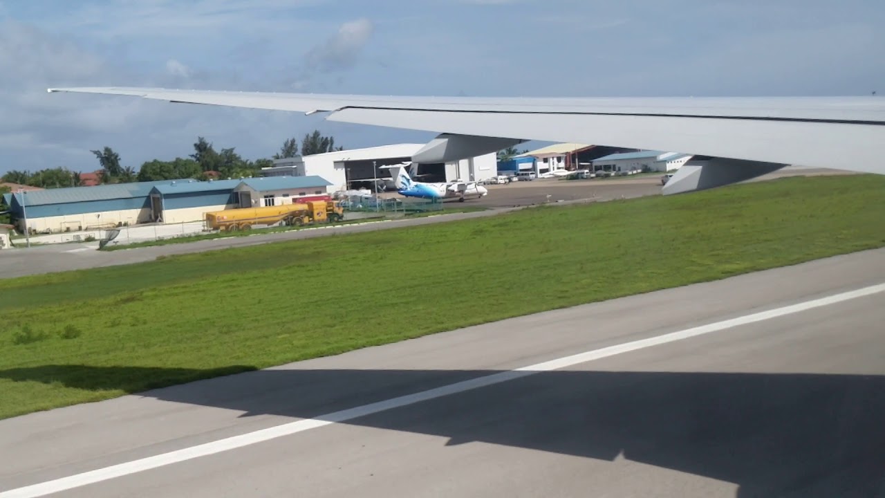 Taking off from Maldives Airport 30/5/2018