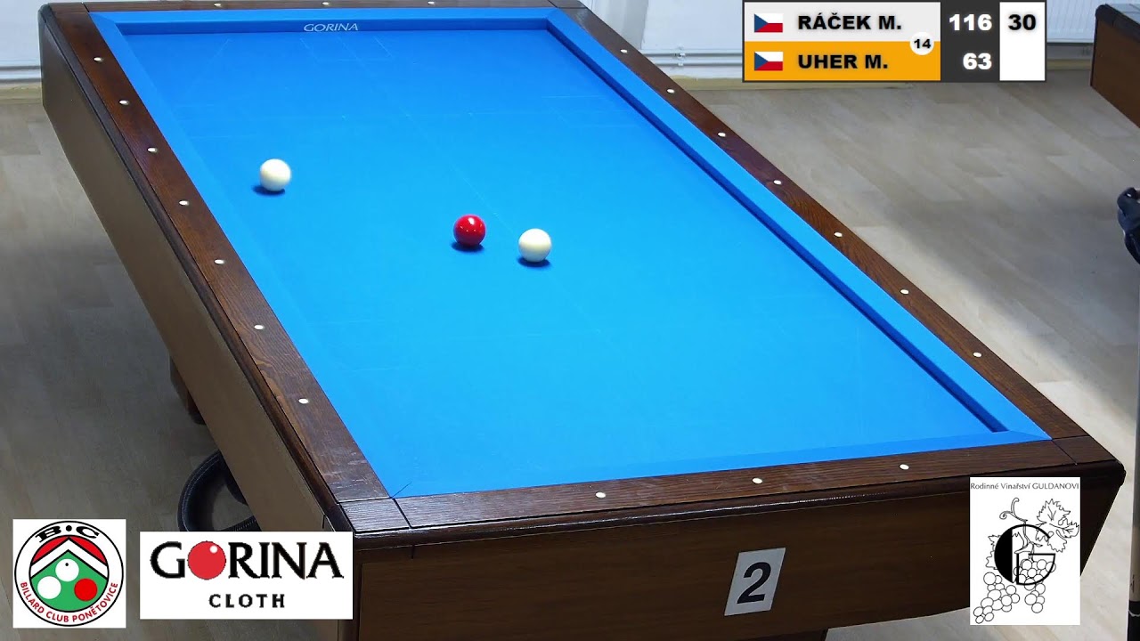 Czech league | Balkline 52/1 | D2 | 13th round | Miroslav Uher v Milan Ráček