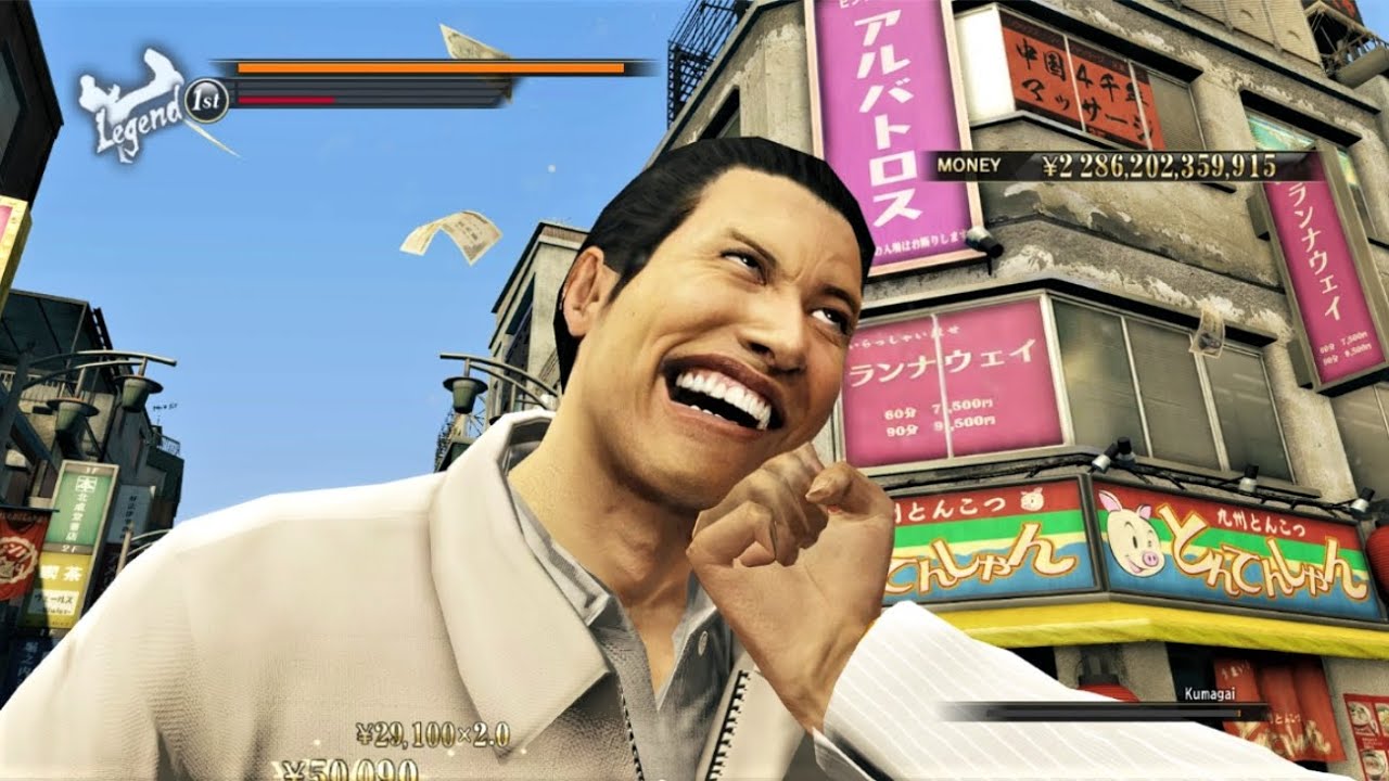 Yakuza 0 w/ EXACTIONS Mod - Kiryu vs. Dojima Family #2 (NO DAMAGE) (Half Upgrades) [Legend] 4K 60FPS
