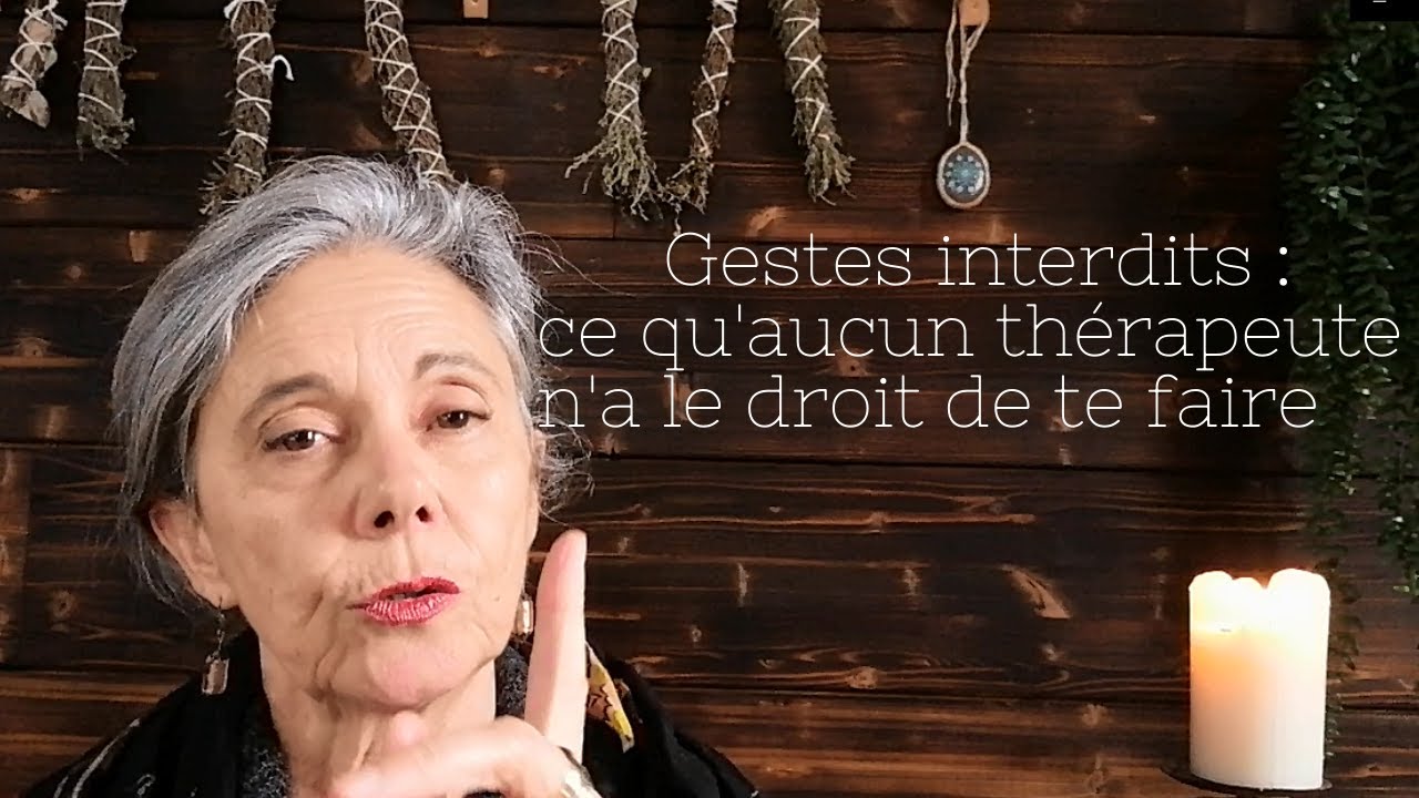 Les gestes interdits