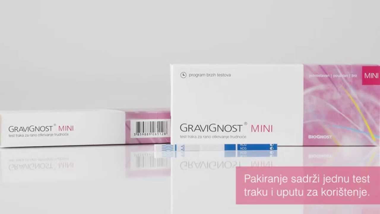 GraviGnost MINI test traka za rano otkrivanje trudnoće