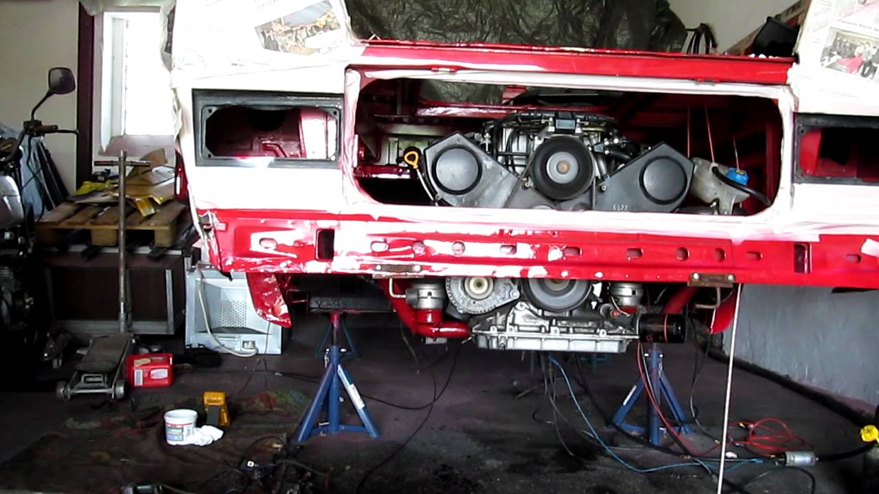 V6 im Bulli T3 Audi mit UN1 Renault Getriebe