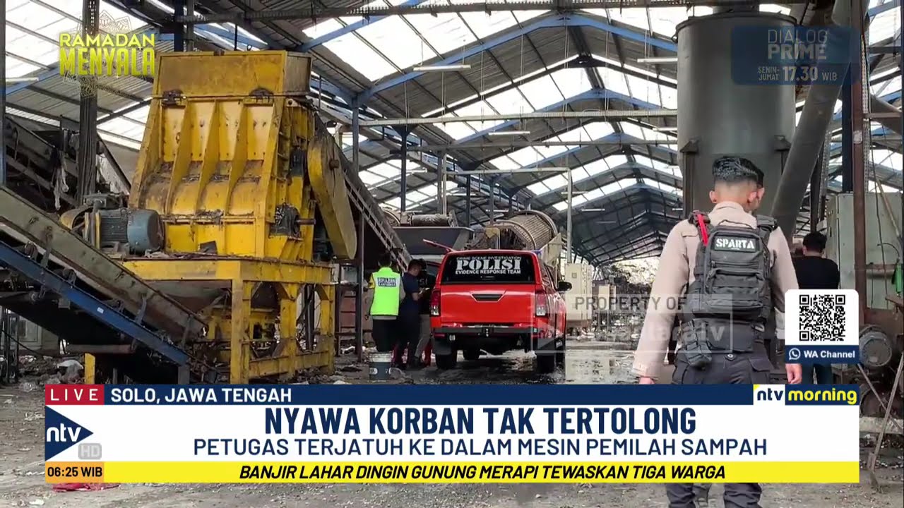 Nahas! Petugas Tewas Terjatuh ke Mesin Pemilah Sampah, Korban Sempat Teriak Minta Tolong | NTV