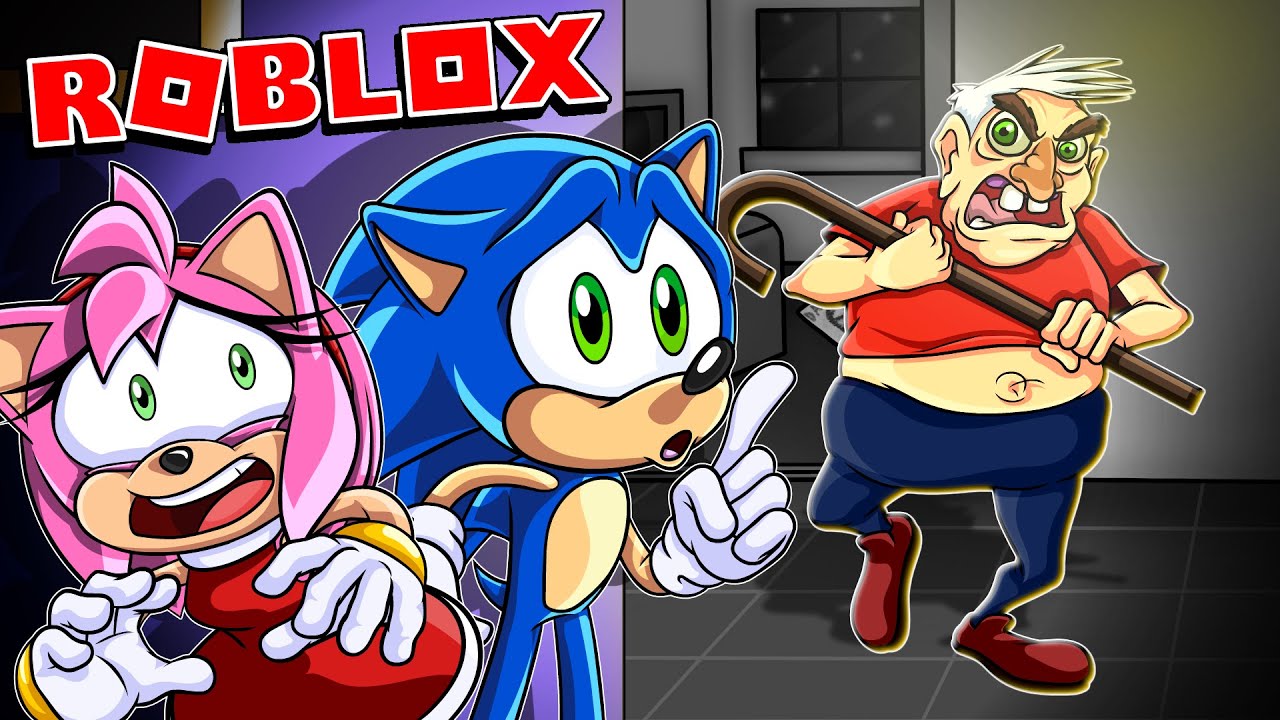 Sonic & Amy VS GRUMPY GRAMPS!! (ROBLOX)