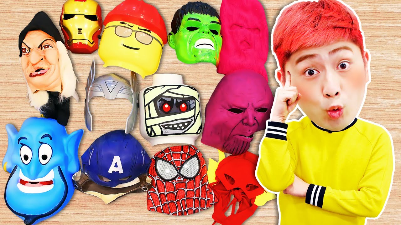 강이와 슈퍼히어로 변신 가면놀이해요! Superhero Toy play 럭키강이 LuckyKangi