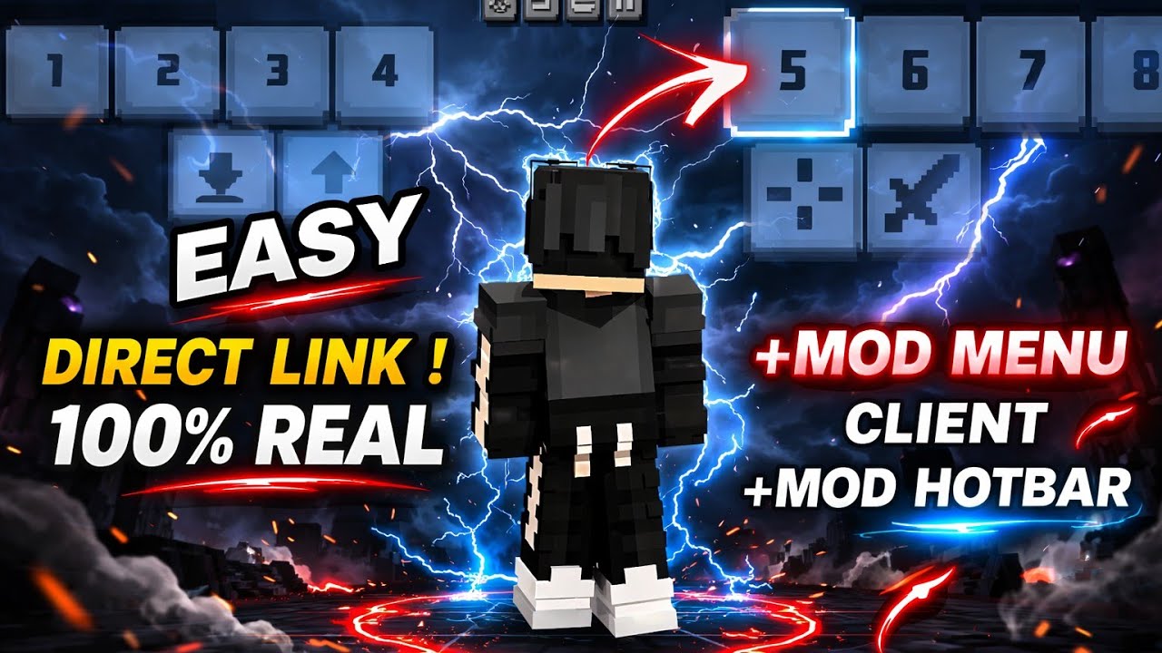 MOD SWITCHING HOTBAR 🔥+MOD MENU CLIENT 🔥ALL DETAILS 1.21+