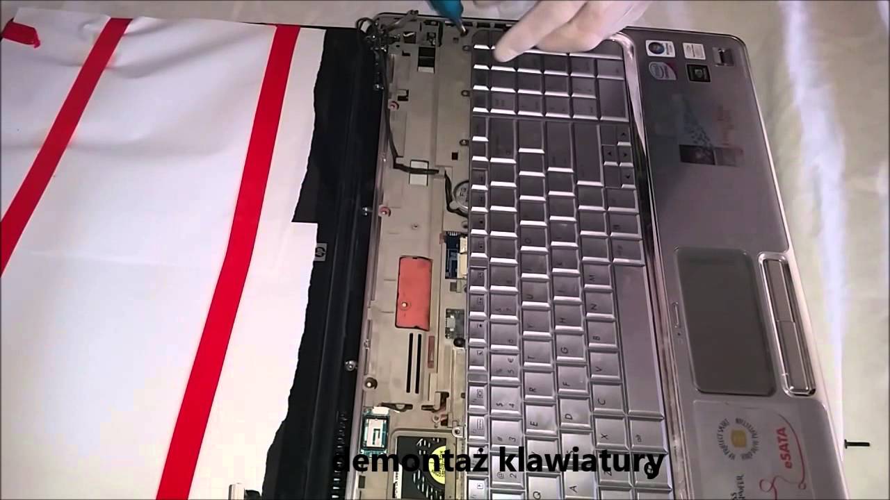 Laptop HP pavilion  DV 7 - rozłożenie  (disassembling)