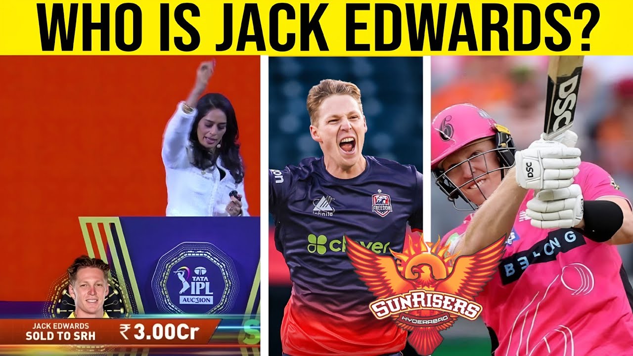 SRH Pick IPL 2026 Auction Jack Edwards🤯 | Abhi Family | SRH UPDATES