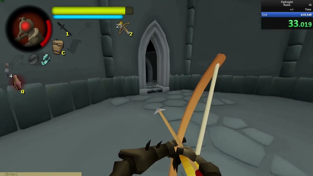 FlyKnight Ruins Exploitles route Leaver