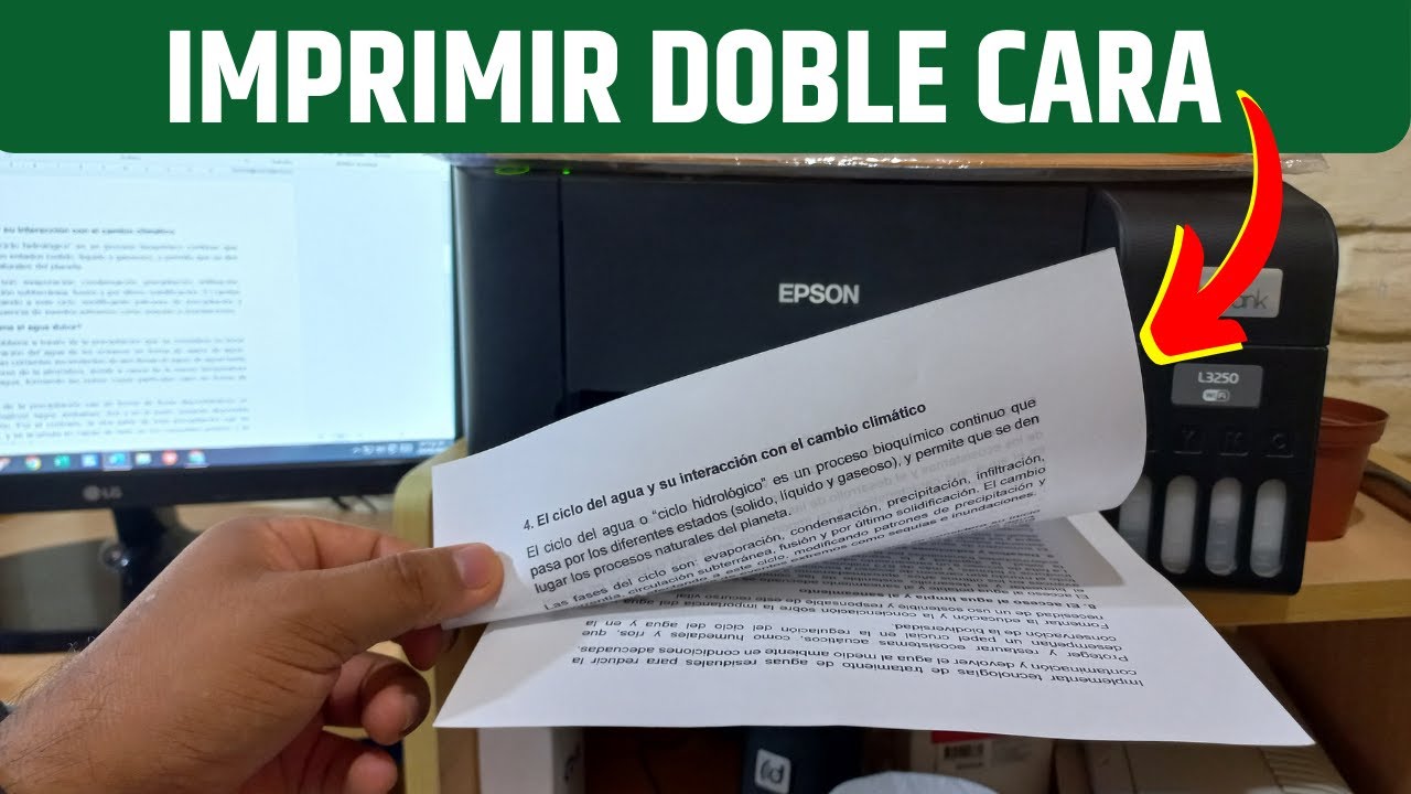 Como imprimir en ambas caras de la hoja Word en impresora Epson