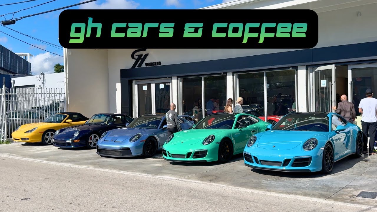 CARS AND COFFEE at GH Vehicles Miami 4K