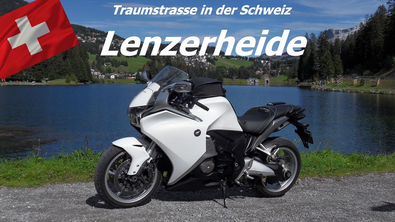 Traumstrassen in der Schweiz, Lenzerheide mit dem Motorrad, Honda VFR 1200 F DCT, Suzuki Bandit