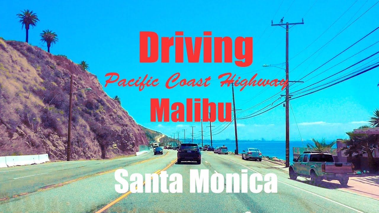 Driving Malibu to Santa Monica 4K